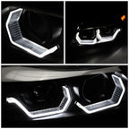 06-12 BMW 3-Series E90 3D Crystal Halo Projector Headlights