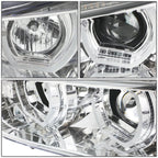2012-2016 BMW F30 3-Series 3D LED Bar Headlights Chrome Housing