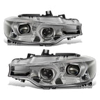 2012-2015 BMW 3-Series 3D LED Swoosh Projector Switchback Headlights
