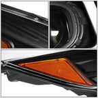 2013-2016 Ford Escape 3D LED DRL Projector Headlights Black Housing