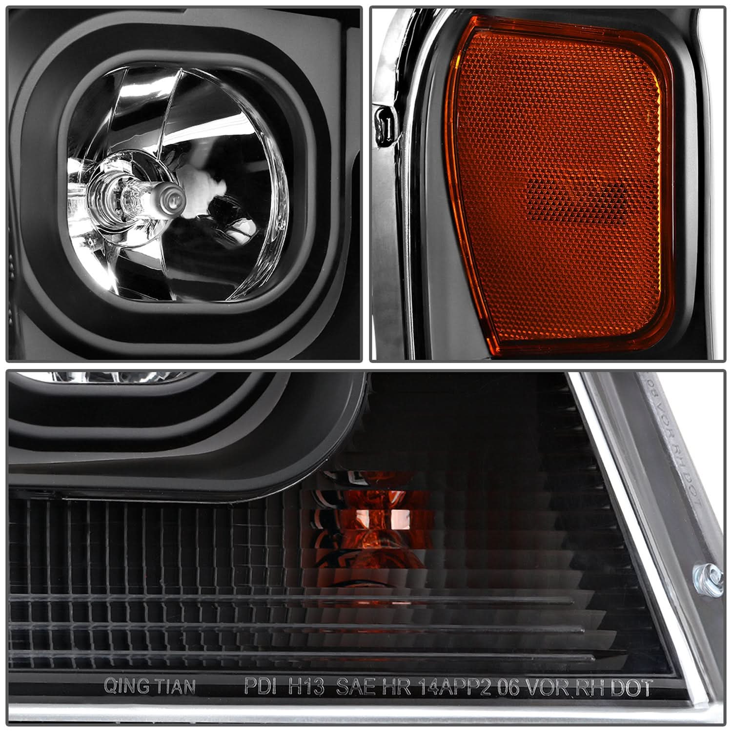 04-08 Ford F-150 / 06-08 Lincoln Mark LT 3D LED C-Bar Headlights