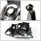 97-04 Dodge Durango Chrome Housing Amber Corner Headlights