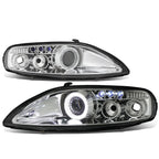 92-00 Lexus SC300/SC400 LED DRL Halo Projector Headlights Chrome