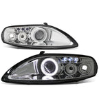 92-00 Lexus SC300/SC400 LED DRL Halo Projector Headlights Chrome