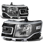 2013-2019 Ford Flex Black Housing Clear Corner Headlights