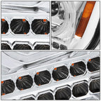 08-17 Freightliner Cascadia Chrome LED Projector Headlights
