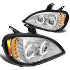 04-17 Freightliner Columbia LED Projector Headlights - Chrome