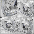 04-17 Freightliner Columbia LED Projector Headlights - Chrome
