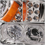 08-15 Peterbilt 388 / 08-21 389 / 14-21 567 Clear Headlights