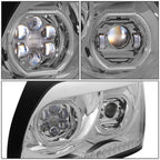 96-10 Freightliner Century Projector Headlights - Clear