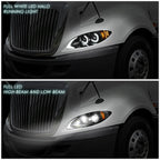 09-18 International Harvester ProStar Full LED Headlights - Black