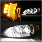 09-18 International Harvester ProStar Full LED Conversion Headlights - Chrome