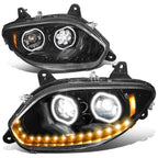 2017-2021 International Harvester LT625 Black Headlights