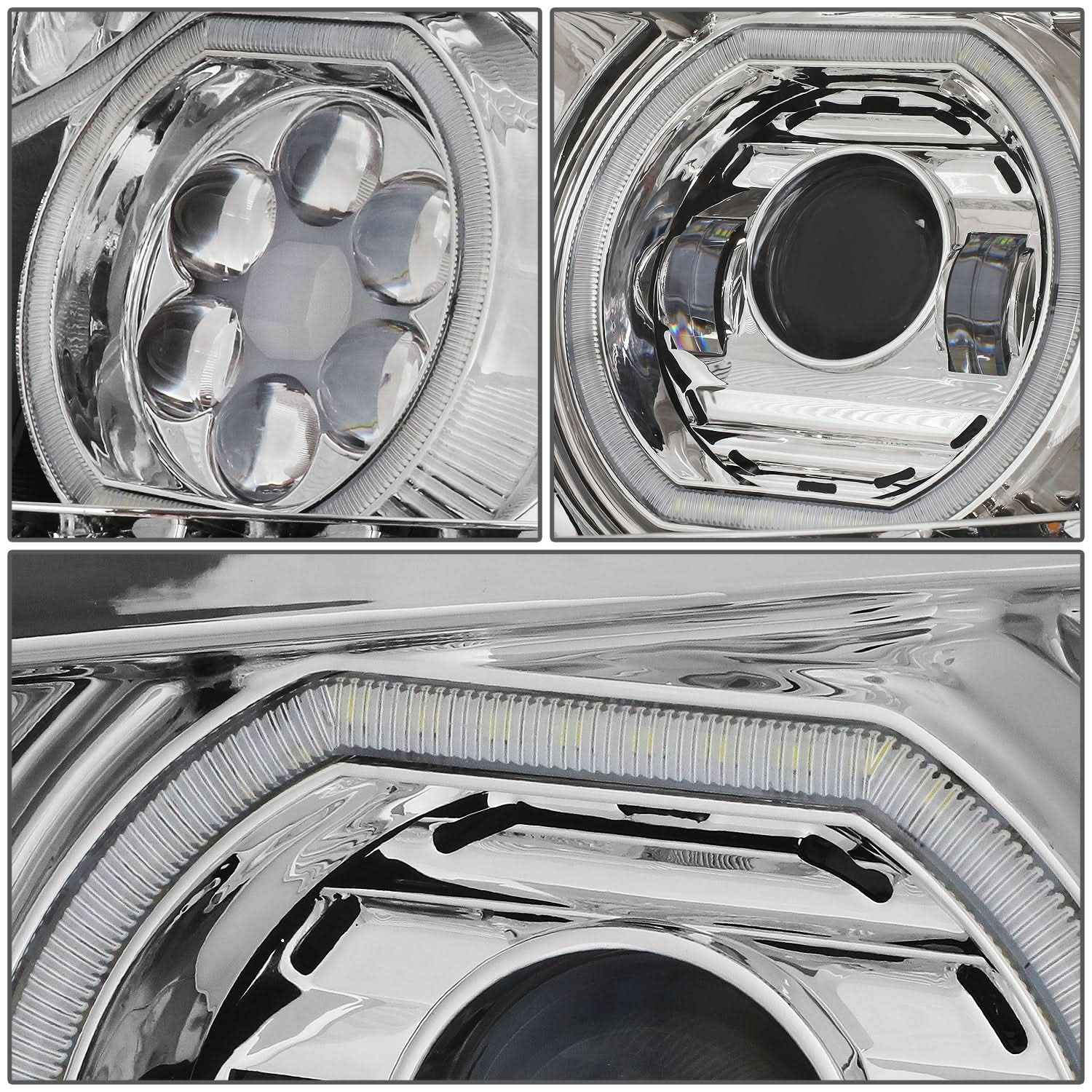 2017-2021 International Harvester LT LT625 Chrome Headlights