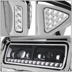 81-88 Peterbilt 359 / 87-07 379 / 08-21 389 Black Headlights