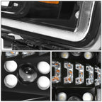 18-19 Ford F150 Black Headlights