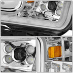 2018-2020 Ford F150 Chrome LED Headlights