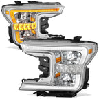 2018-2020 Ford F150 Chrome LED Headlights