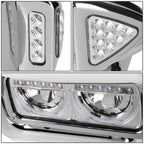 Chrome Headlights for 81-88 Peterbilt 359 / 87-07 379 / 08-21 389