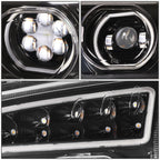 2019-2022 Kenworth T880 Black Headlights