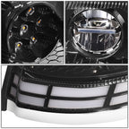 2003-2017 Volvo VN VNL VNM VNX LED Switchback Headlights Black