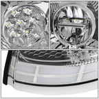 03-17 Volvo VN VNL VNM VNX LED Switchback Headlights Chrome