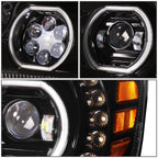 06-17 Hino 338/268/258/238/185/165/145 Black Headlights