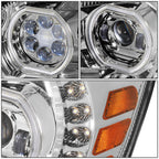 2006-2017 Hino 145/165/185/238/258/268/338 Chrome Headlights