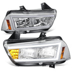 2011-2014 Dodge Charger Chrome Headlights