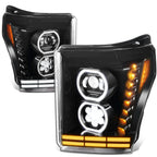 F250/350 Black Headlights
