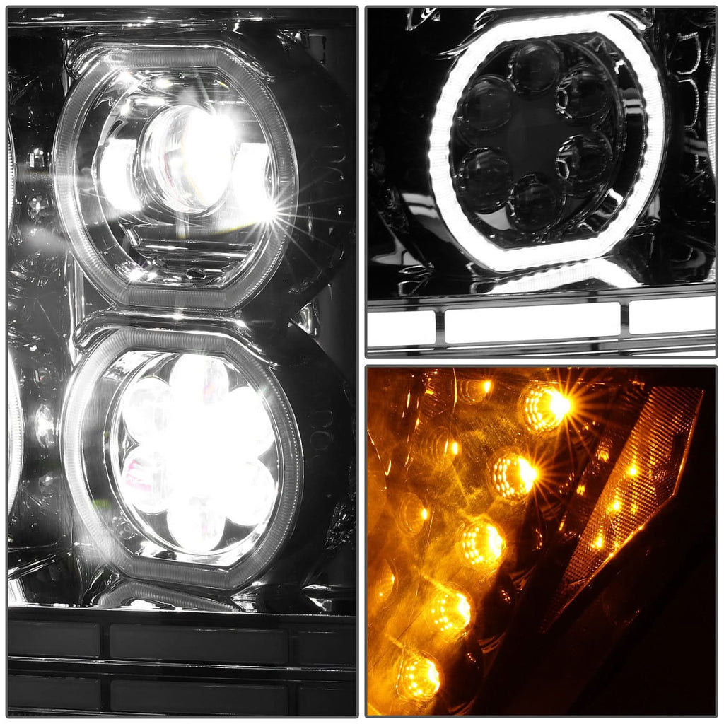 Ford F250/F350 Chrome Headlights