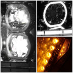 Ford F250/F350 Chrome Headlights
