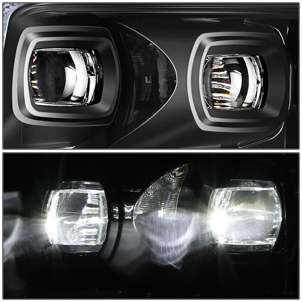 21-23 Ford F-150 LED Sequential Turn Signal Headlights Black