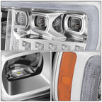 2021-2023 Ford F-150 LED Headlights w/ 3D Light Bar & Sequential Turn Signal