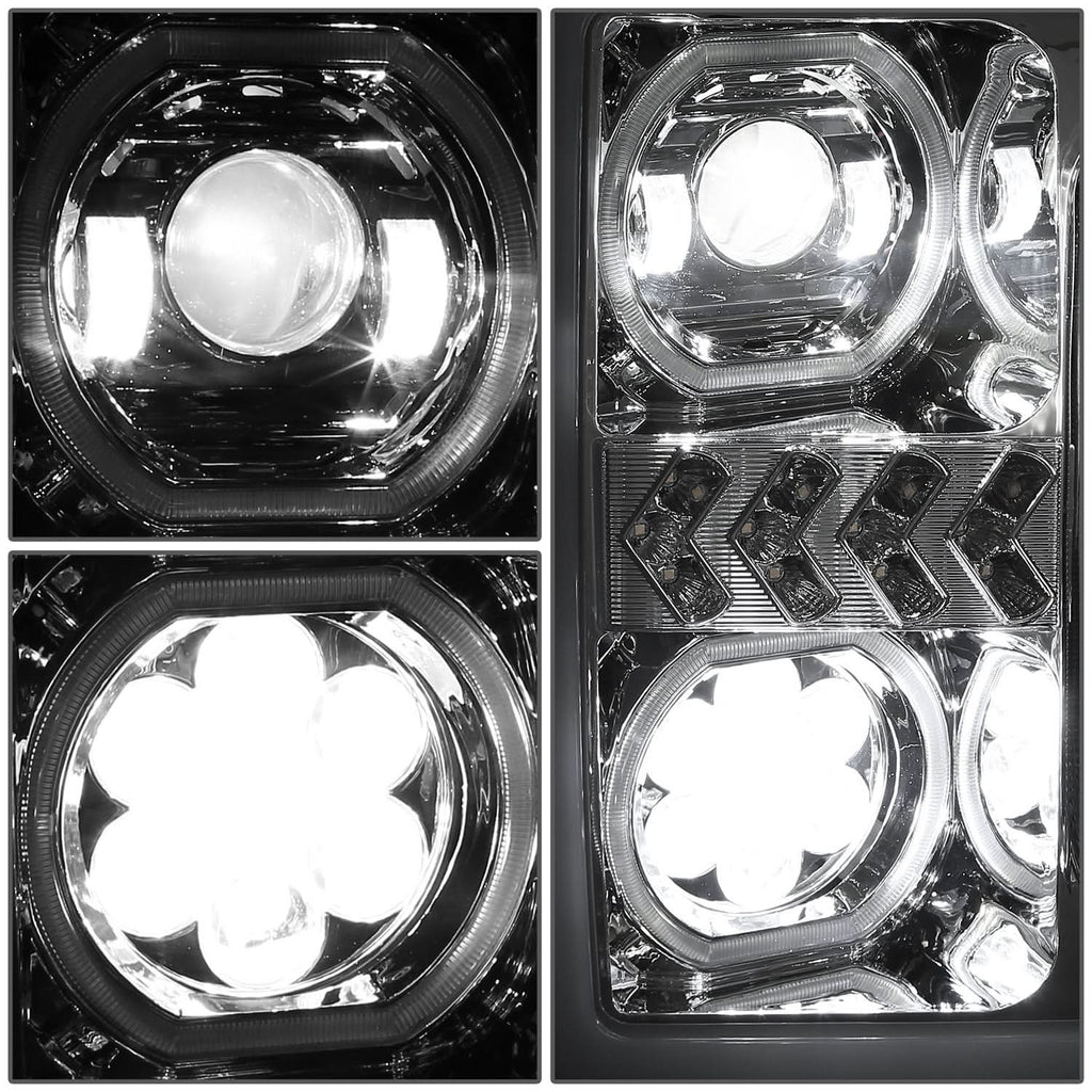 17-19 Ford F-250/F-350/F-450 Super Duty LED Headlights w/ Sequential Turn