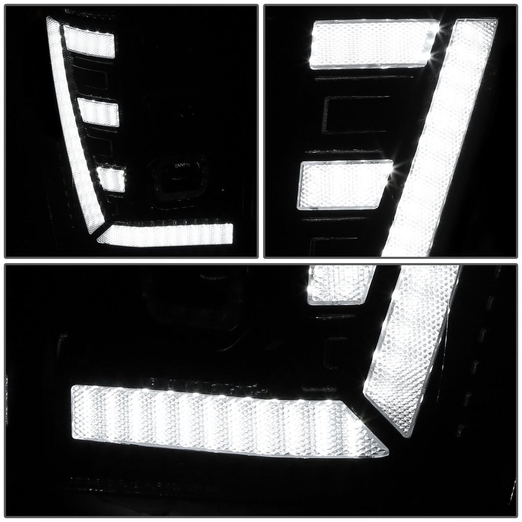 11-16 Ford F-250/350/450 Super Duty White 3D Light Bar Sequential Headlights