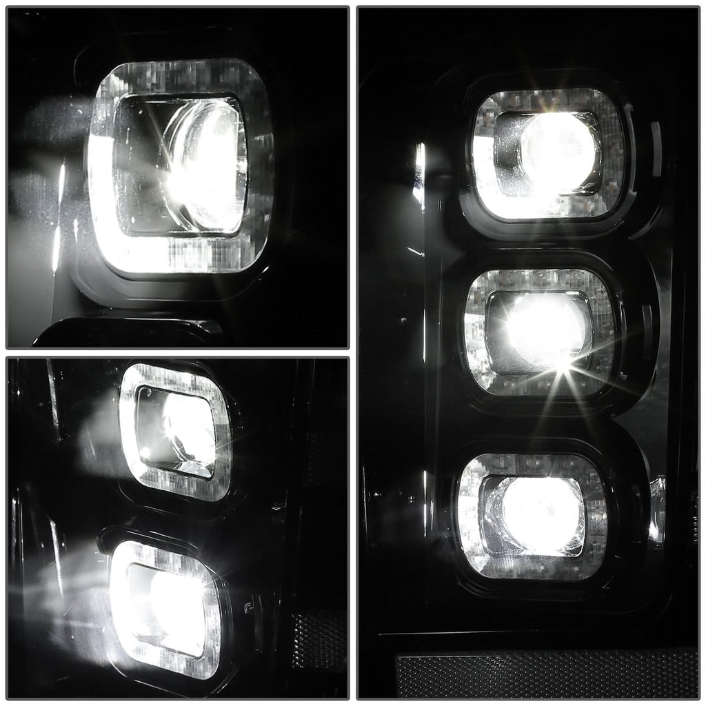 11-16 Ford F-250/350/450 Super Duty White 3D Light Bar Sequential Headlights