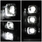 11-16 Ford F-250/350/450 Super Duty White 3D Light Bar Sequential Headlights