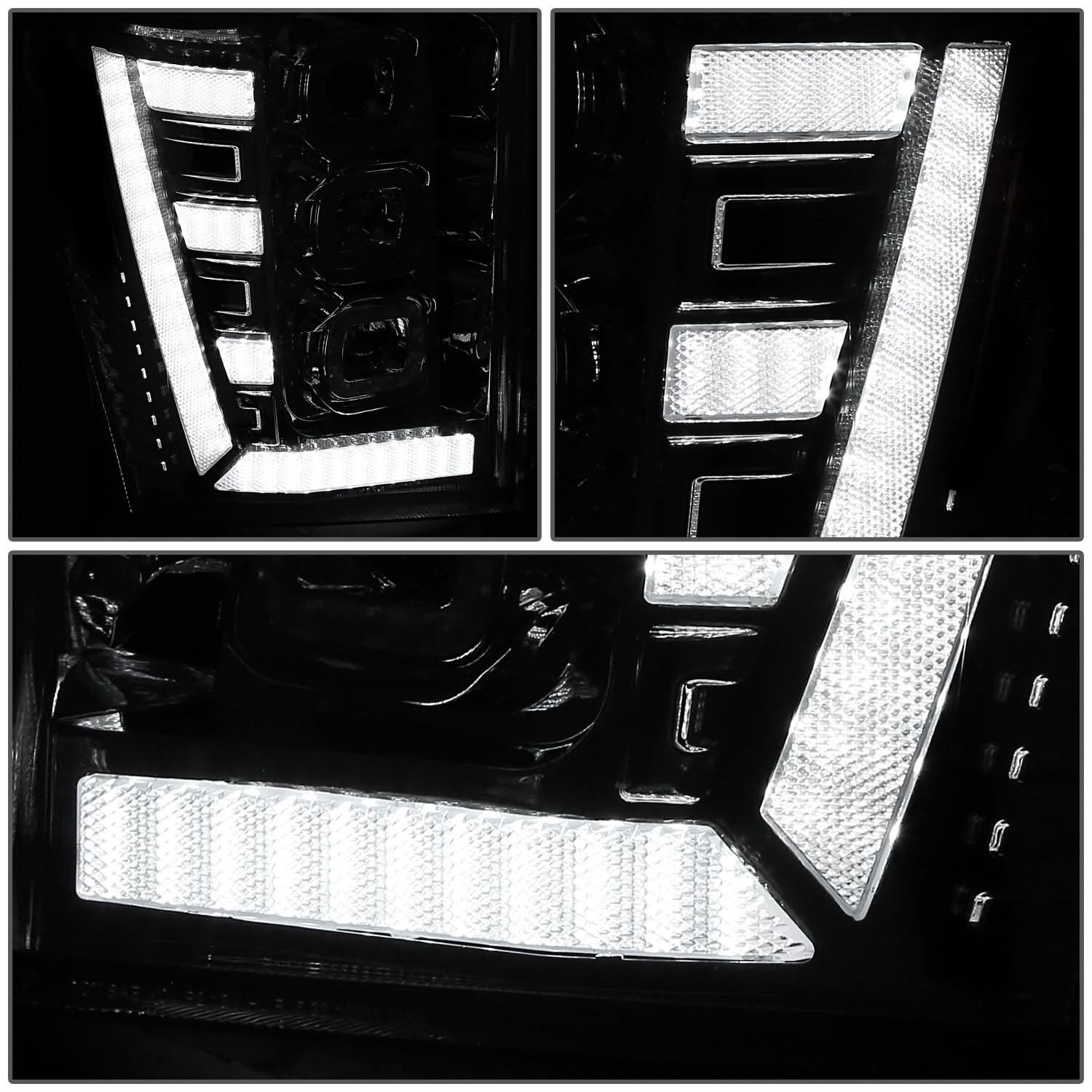 11-16 Ford F-250/F-350/F-450 Super Duty 3D Light Bar Headlights