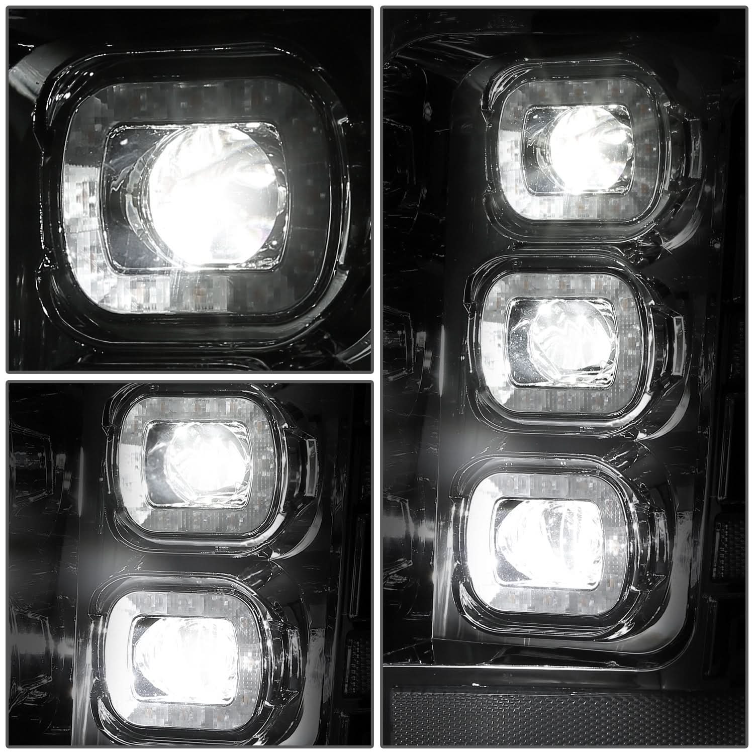 11-16 Ford F-250/F-350/F-450 Super Duty 3D Light Bar Headlights