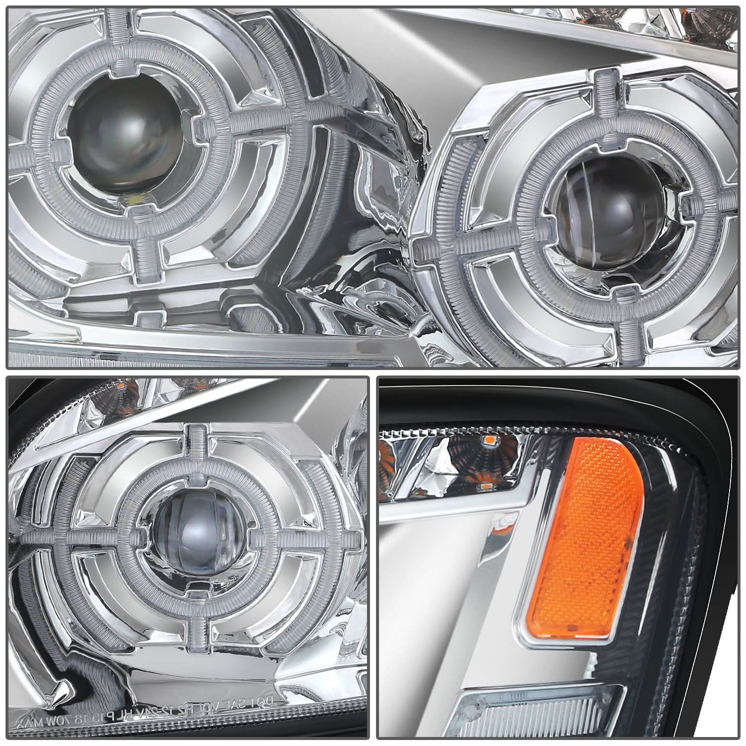 2008-2017 Kenworth T660 Full LED Sequential Turn Signal Projector Headlights
