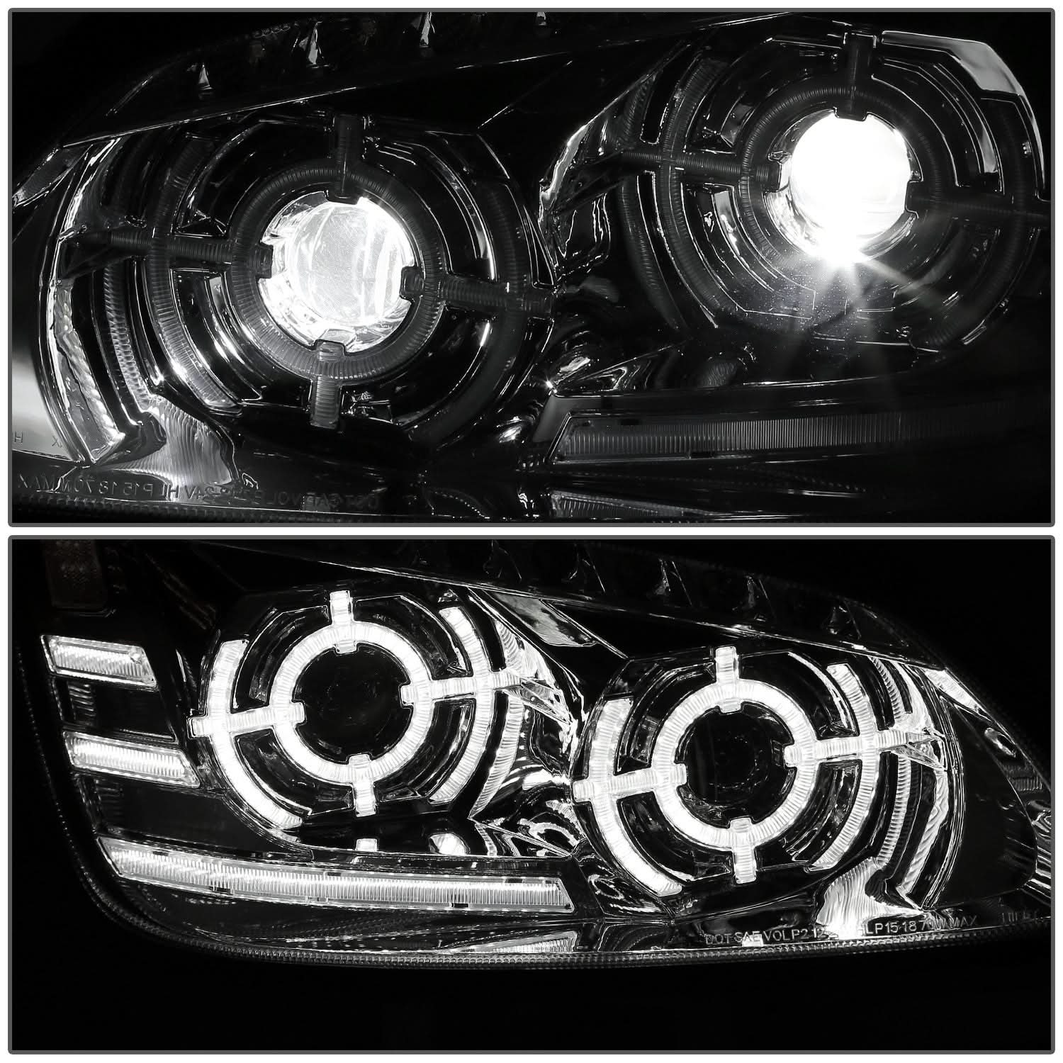 2008-2017 Kenworth T660 Full LED Sequential Turn Signal Projector Headlights