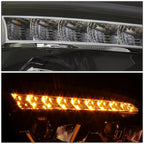 2008-2017 Kenworth T660 LED Sequential Projector Headlights Black