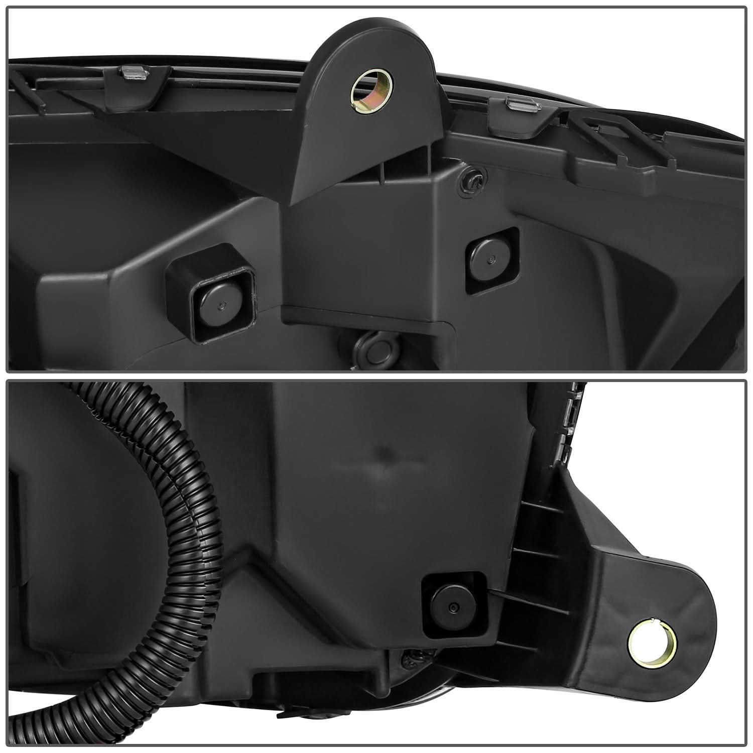 2008-2017 Kenworth T660 LED Sequential Projector Headlights Black