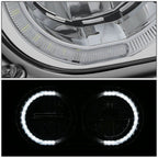 1981-1988 Peterbilt 359/379/389 Full LED Reflector Headlights Chrome