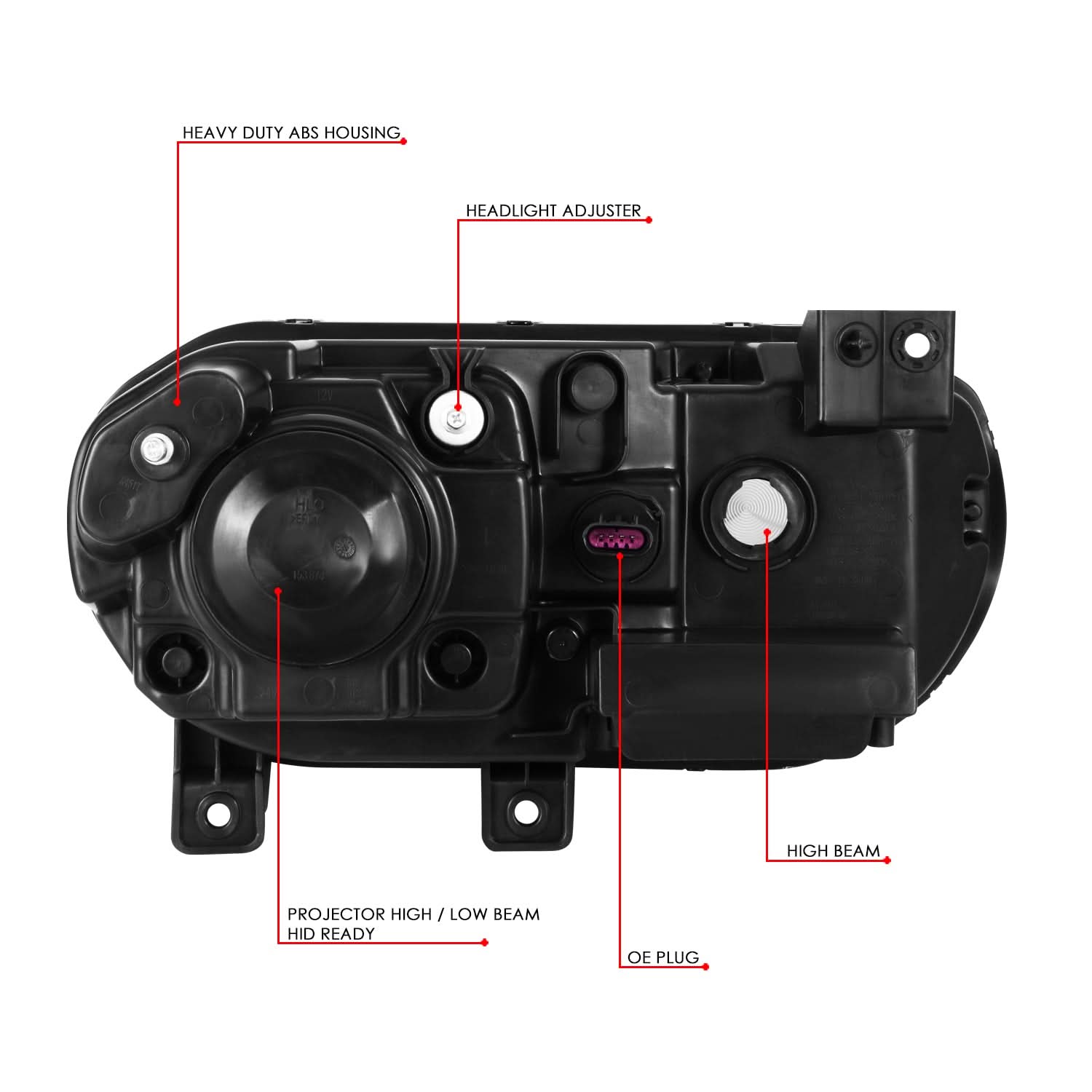 2008-2014 Dodge Challenger OE Style HID Headlights