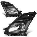 2006-2009 Toyota Prius HID Xenon Headlights Black Housing Clear Corner