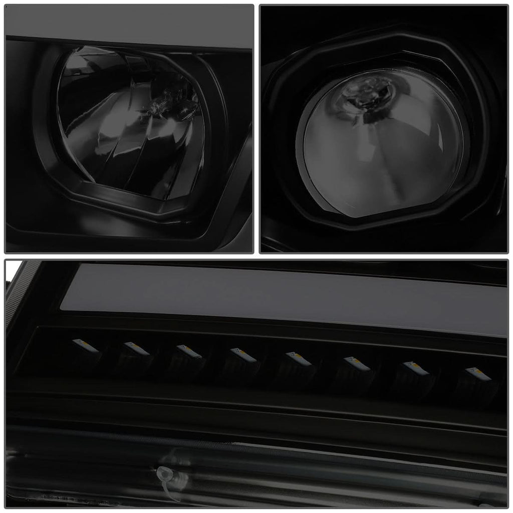 07-14 Chevy Avalanche Tahoe Suburban LED DRL C-Bar Headlights