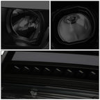 07-14 Chevy Avalanche Tahoe Suburban LED DRL C-Bar Headlights
