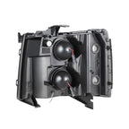 2007-2014 Chevrolet Silverado Rectangle LED DRL Headlights Black